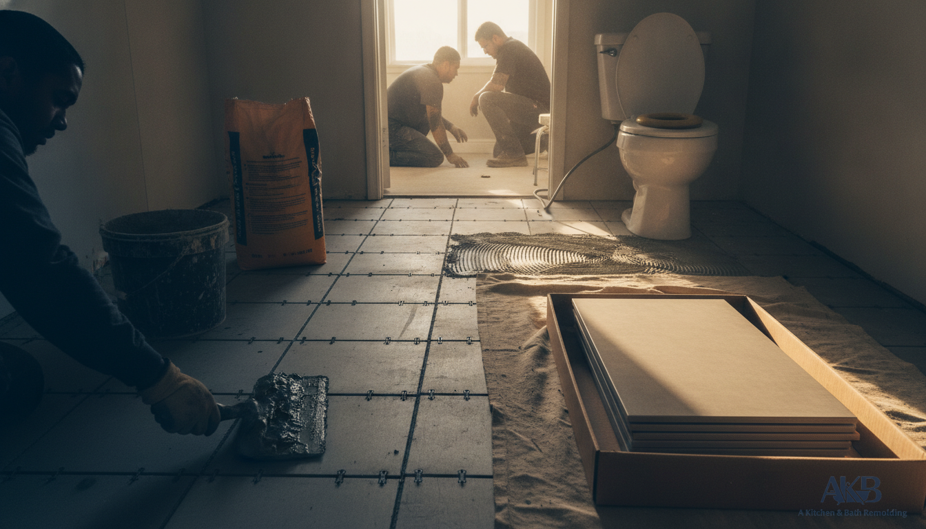 Bathroom Flooring Installation