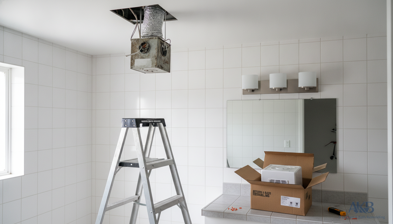 Bathroom Lighting and Exhaust Fan Upgrade